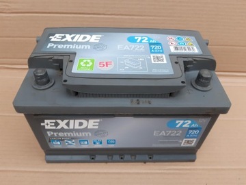 AKUMULATOR EXIDE PREMIUM 72AH 720A EA722