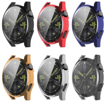 СИЛИКОНОВЫЙ МЕТАЛЛИЧЕСКИЙ КОРПУС ДЛЯ ЧАСОВ HUAWEI GT3 GT 3 46 мм