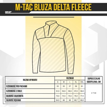 M-Tac Bluza polarowa Delta Fleece Dark Navy Blue