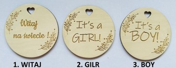 подвеска-пустышка с именем, прорезыватель Baby Shower набор BABY BOX