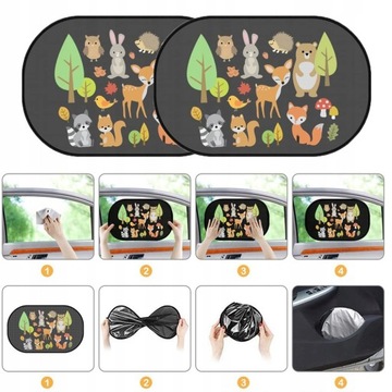 СОЛНЦЕЗАНИЦЫ ДЛЯ ОКОН АВТОМОБИЛЯ, 2 ШТ.