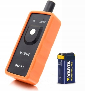Aktywator czujników programator OPEL TPMS EL-50448 + Bateria VARTA