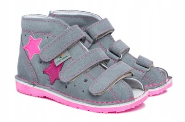 DANIELKI ТАПОЧКИ САНДАЛИИ ПРОФИЛЬНЫЕ САНДАЛИИ. Р 24 СЕРЫЙ