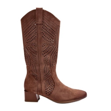 Brązowe Skóra ekologiczna Buty Vinceza r.38