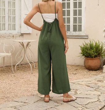 Повседневные трикотажные брюки с комбинезоном с поясом