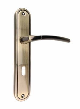KLAMKA DRZWIOWA PRESTO 72 mm KLUCZ PATYNA