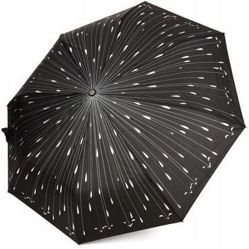Автоматический складной зонт XL, женский зонт, черный чехол