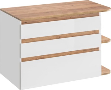 Szafka łazienkowa pod umywalkę 90 cm Comad Platinum 820