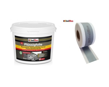Hydroizolacja Zestaw Folia w płynie 12kg + 10mb
