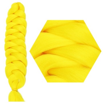 Włosy SYNTETYCZNE do warkoczyków KOLOROWE warkoczyki DOCZEPIANE WŁOSY 200cm