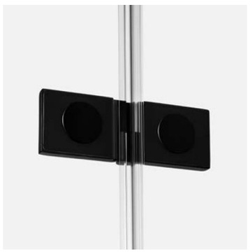 NT AVEXA BLACK Шторка для ванны Левая 120x150