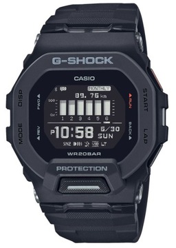 Czarny zegarek męski na pasku Casio G-Shock GBD-200 Krokomierz Bluetooth