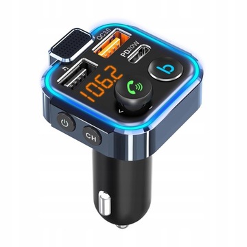 FM-ПЕРЕДАТЧИК BLUETOOTH QC USB-ЗАРЯДКА ДЛЯ БЫСТРОЙ ЗАРЯДКИ