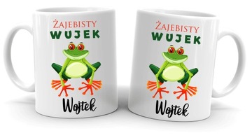 Kubek WUJKA na prezent Żajebisty Wujek + IMIĘ