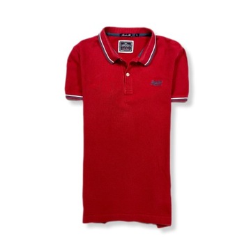 SuperDry Polo Męskie London Fit Unikat Ideał Solidne Logo L