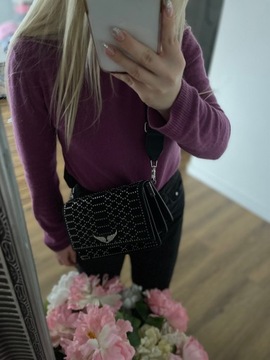 Кожаная сумка через плечо Zadig&Voltaire Lolita со стразами