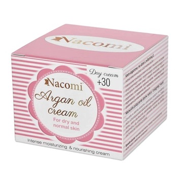 Krem do twarzy Nacomi 30+ arganowy na dzień - 50ml