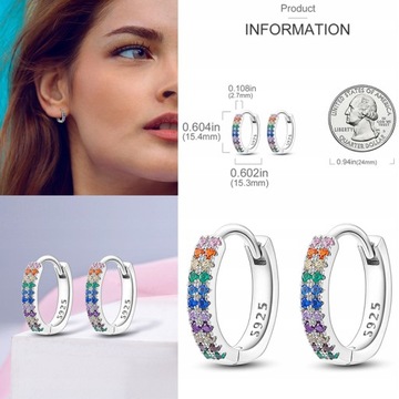 PAMELA 925 Sterling Silver Butterfly Zircon E