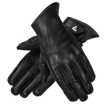 Rękawice Skórzane Motocyklowe REBELHORN Runner Lady Black - XL