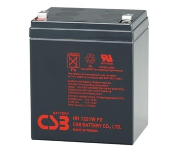 Akumulator AGM CSB HR1221 WF2 12V 5,3Ah UPS APC
