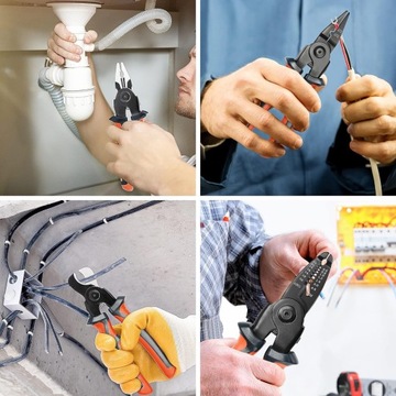 НАБОР 5 В 1 УНИВЕРСАЛЬНЫЕ ЩИПЦЫ ЩИПЦЫ ДЛЯ СНИМАНИЯ ИЗОЛЯЦИИ НОЖНИЦЫ