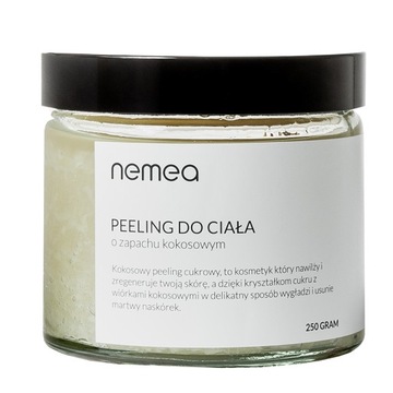 BODY SCRUB NATURALNY WYGŁADZAJĄCY NAWILŻAJĄCY PEELING DO CIAŁA KOKOS 250 G