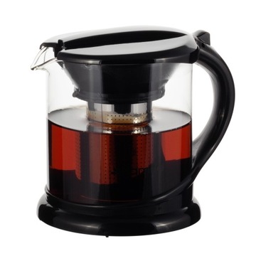 СТЕКЛЯННЫЙ КУВШИН, ЖАРОСТОЙКИЙ ЗАВАРОЧНИК, 1Л