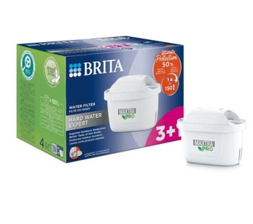 WKŁAD FILTR WODY BRITA MAXTRA PRO HARD WATER EXPERT DO DZBANKA 4 SZTUKI