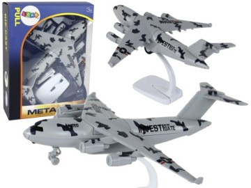 Літак Сірий Військовий Камуфляж UNITED Фігурка HW-605