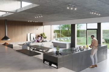 Потолочная лампа квадрат 6l Grey Gu10 полоса для коридора HOL светодиод