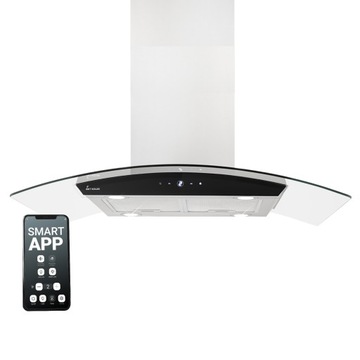 KKT Kolbe SINUS-INSEL-HC Okap kuchenny 90 cm wyspowy kominowy WiFi