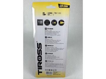 ФОНАРИК 230В 7 LED TS-1120