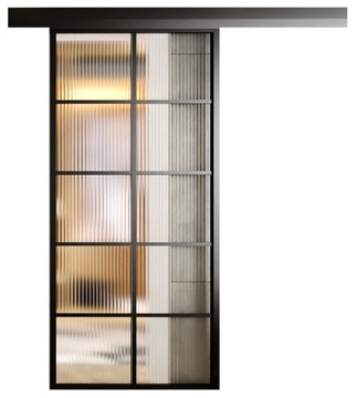 Drzwi Szklane Przesuwne System 75 cm Flutez 10 PÓL