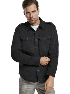 Košeľa s dlhým rukávom BRANDIT Vintage Shirt Čierna L