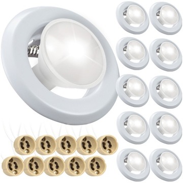 10x OPRAWKA HALOGEN OCZKO RAMKA LAMPKA SUFITOWA