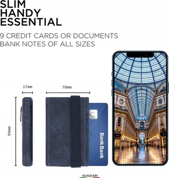 portfel Slim Wallet z ochron RFID na karty kredy