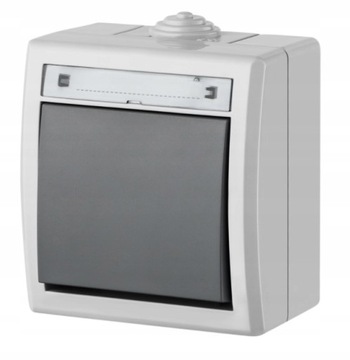 Wyłącznik schodowy IP55 AQUANT pojedynczy