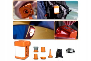 GIGA PUMP 3.0 универсальный электрический НАСОС вакуумный 5 насадок ФОНАРЬ