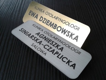 ПЕРСОНАЛЬНЫЙ БЕЙДЖ С ГРАВИРОВКОЙ, МАГНИТ - 7 x 2,5 см