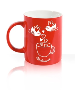 Керамическая кружка с ГРАВИРОВКОЙ в подарок - ДЕНЬ ВАЛЕНТИНА