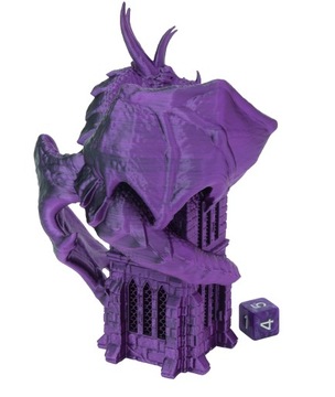 Дракон на башне - башня для кубиков - FatesEnd Wyvern Dice Tower перевернутый цвет