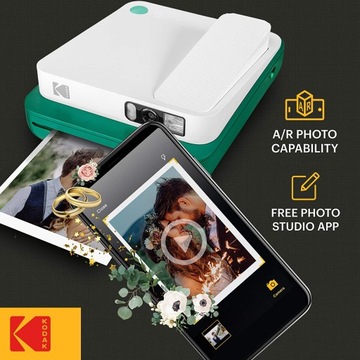 Поврежденный фотопринтер KODAK Smile Classic Digital с мгновенной камерой