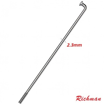 Szprychy nyple e-bike Richman 2,3 mm 18 szt 182 mm