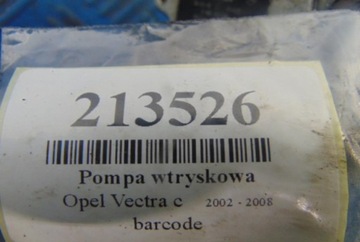 OPEL VECTRA C 2.0DTI ČERPADLO VSTŘIKOVAČE
