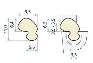 Uszczelka QLON QL9646 KBE Deceunick 1m