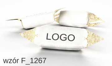 Фирменная помадка с логотипом Alestudio4All 1 кг, золотистые оттенки