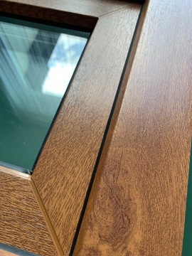 Окно ПВХ Золотой Дуб 40х40, стеклопакет, 400х400 НОВОЕ, навесное