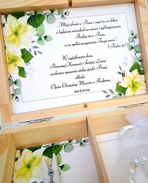 Сувенир к Причастию с браслетом НАБОР ДЛЯ ДЕВОЧКИ