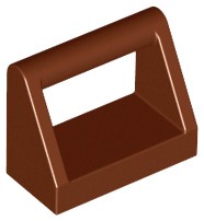 LEGO 2432 4211219 1x2 Brązowy 2szt