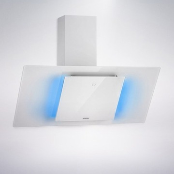 Klarstein Eleonora 90 okap ścienny kuchenny 420m³/h LED 90cm A++ biały